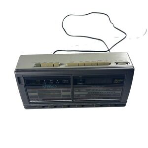 Vintage SOUNDDESIGN 3844MGY AM FM Stereo Radio Cassette Player Alarm Clock